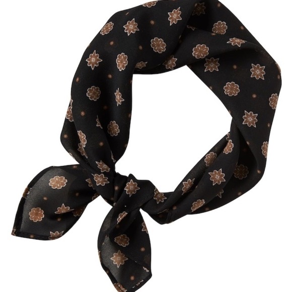 Banana Republic Floral Geo Print Neckerchief - Picture 1 of 8